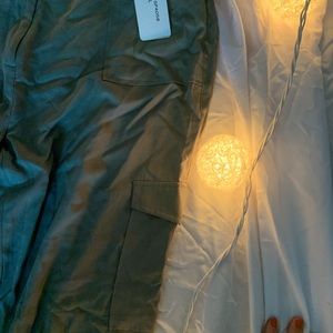 Sage green, joggers with two sets of pockets!!